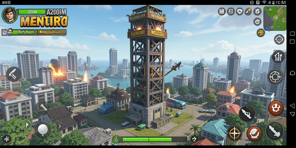 Tampilan gameplay A200M yang menarik di kategori Tower Defense.