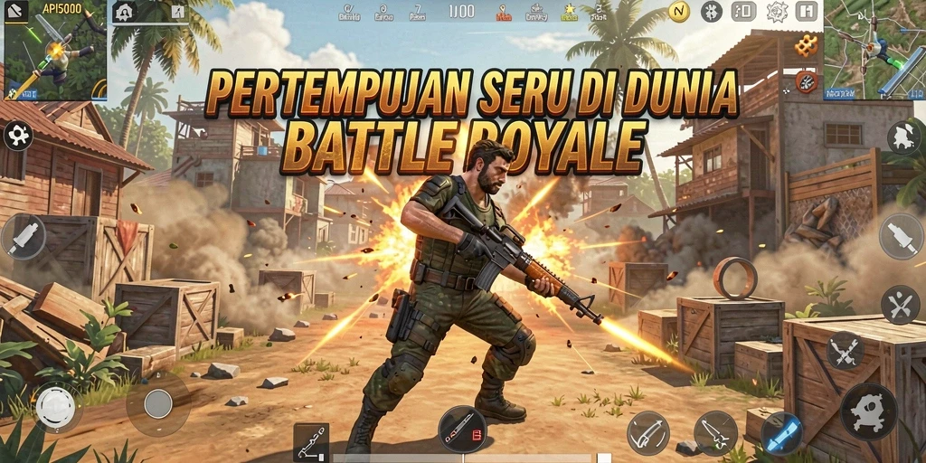 Gameplay intens dan seru dalam API5000 Battle Royale.