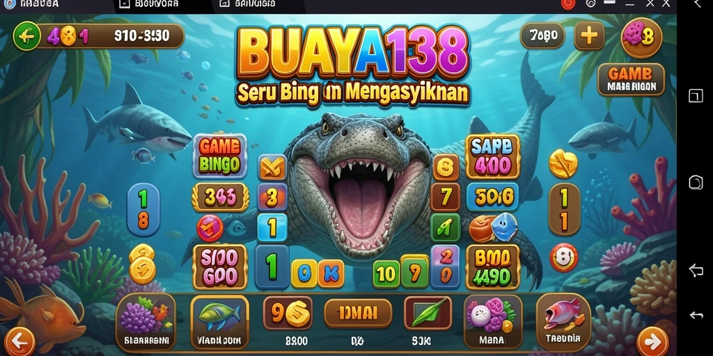 Screenshot menampilkan gameplay seru Bingo di BUAYA138.
