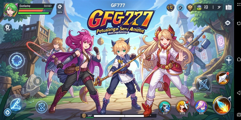 Tampilan menarik dari gameplay GF777 dengan karakter anime yang memukau.