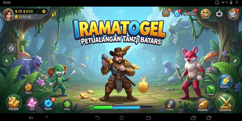 Tampilkan gameplay seru dalam petualangan IRAMATOGEL.