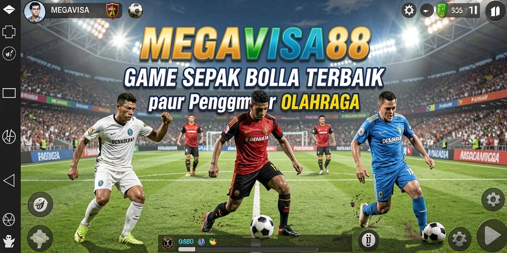 Tampilan menarik dari gameplay sepak bola di MEGAVISA88.