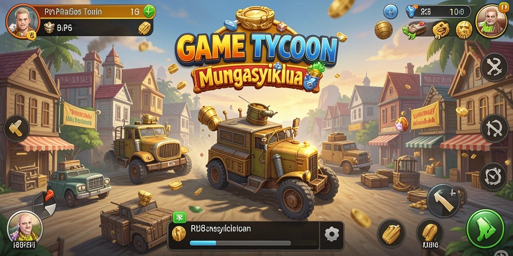 Tampilan gameplay menarik dari RP8 dengan elemen Tycoon yang mengasyikkan.