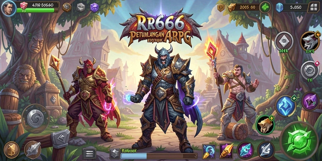 Tampilan gameplay seru dalam dunia ARPG yang luas.