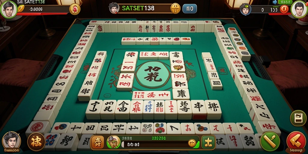 Tampilan gameplay Mahjong SATSET138 yang menarik dan menantang.