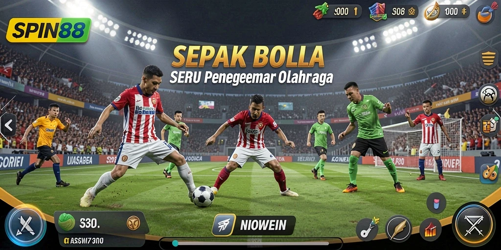 Tampilan gameplay SPIN88 yang menggugah selera para pecinta sepak bola.