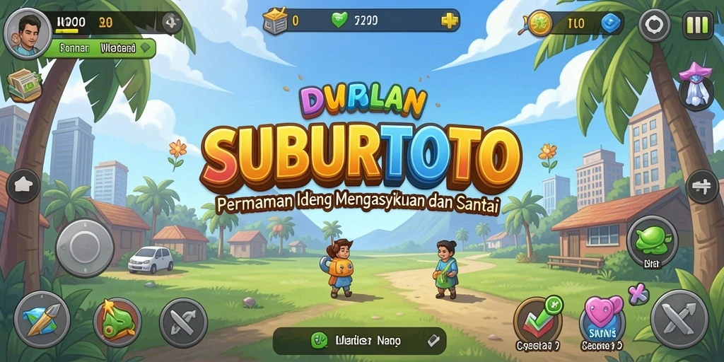 Tampilan gameplay SUBURTOTO dengan elemen Idle yang menenangkan.
