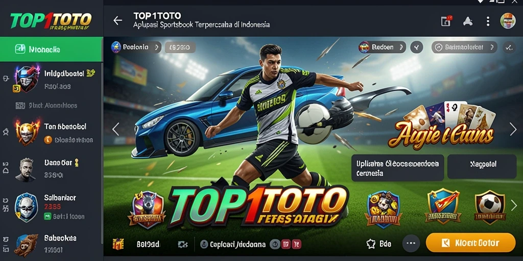 Tampilan gameplay menarik dan interaktif dari aplikasi Sportsbook TOP1TOTO.