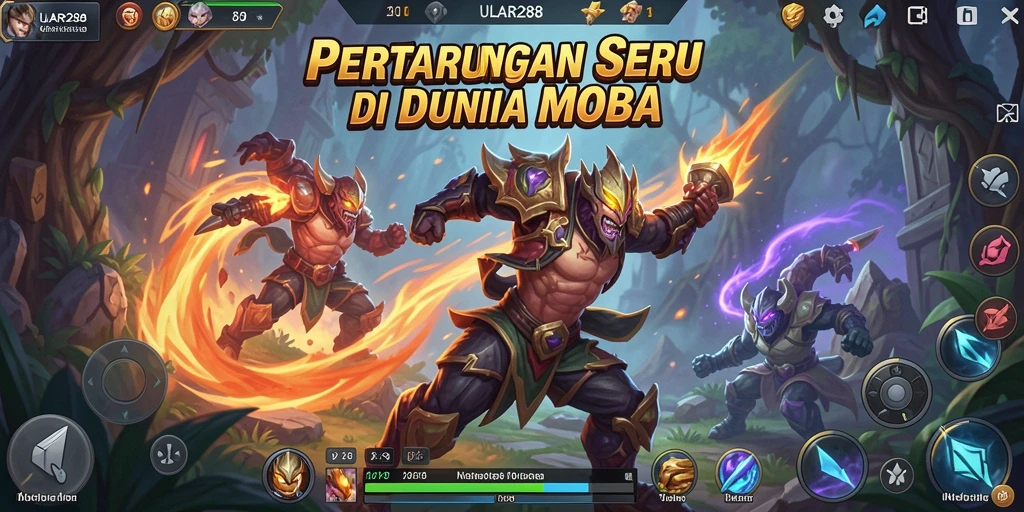 Screenshot ULAR288 menampilkan aksi pertarungan seru antar tim.